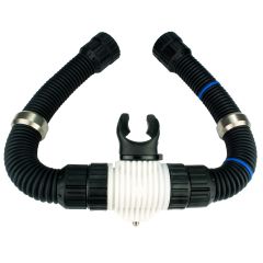 Rebreather Mouthpiece (DSV) with Convoluted Hoses