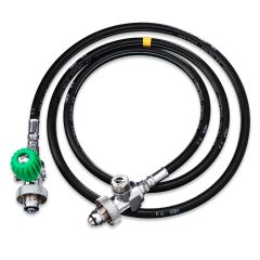 Oxygen Decanting Hose with Gauge (Industrial Type)
